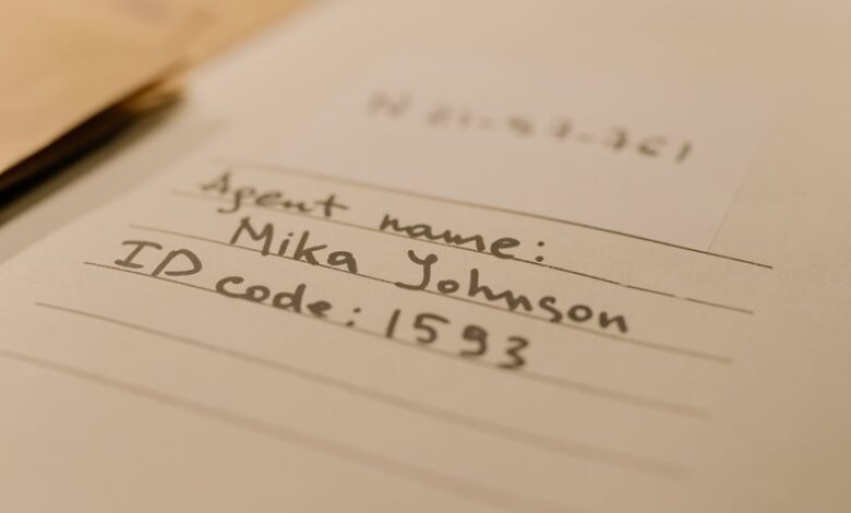 identity lookup five records listed