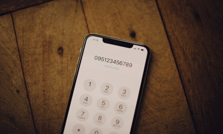 phone number lookup results for given numbers