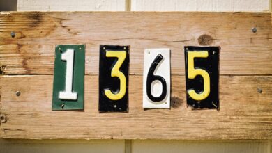 phone number registry listings extracted for five numbers