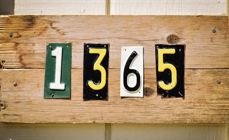 phone number registry listings extracted for five numbers